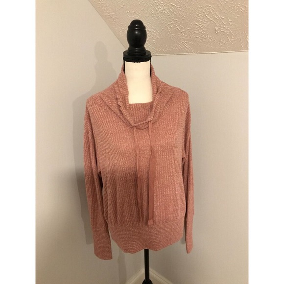 Anthropologie Sweaters - Anthropologie Saturday Sunday Whistler Pink Cowl Neck Pullover - Size Medium